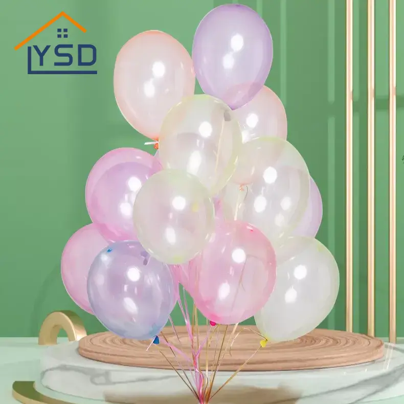 Barevný křišťálový latex balón
