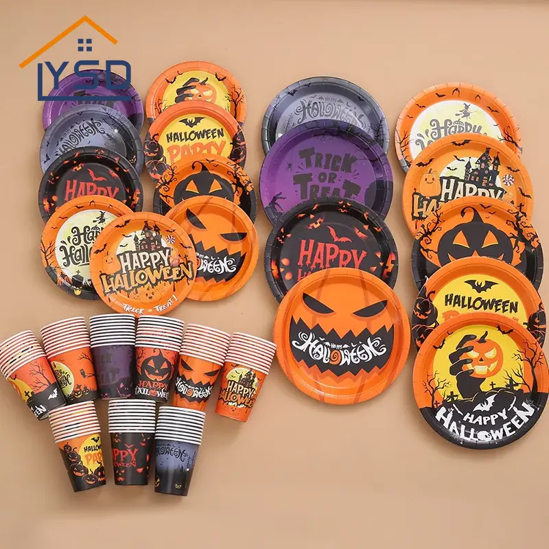Halloween jednorázové sady nádobí