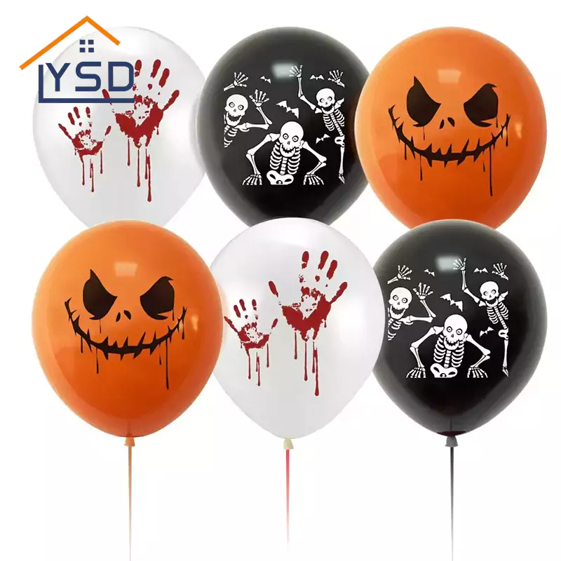 Halloween tištěné latexové balóny